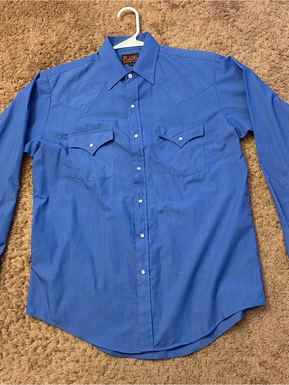 Ely Western Plains “pearl snap” dress shirt VGUC